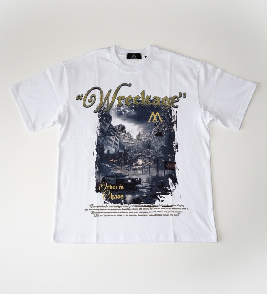 WRECKAGE TEE-white